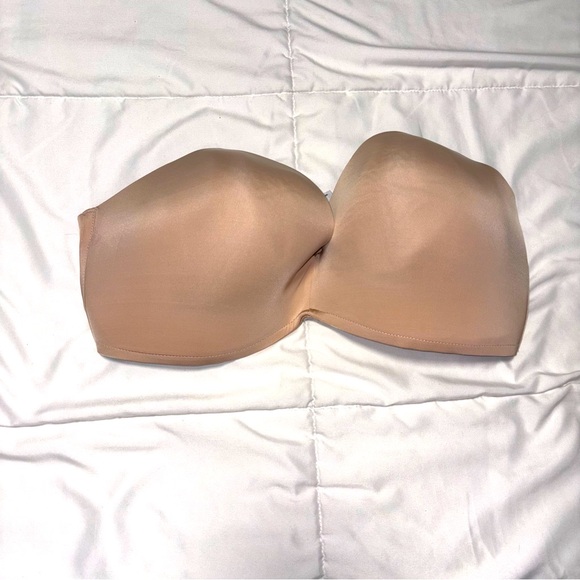 Wonderbra Beige Nude Strapless Size 38DD - Picture 1 of 6